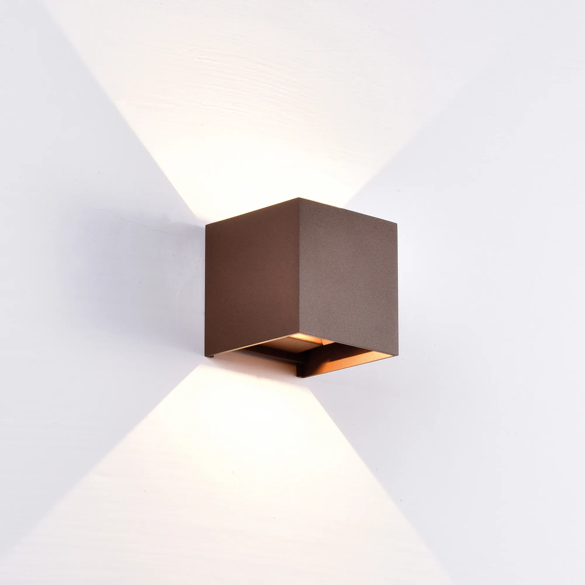 Davos Wall Lamp 2 x 6W LED M6527  Mantra Fusion Davos Rust Brown